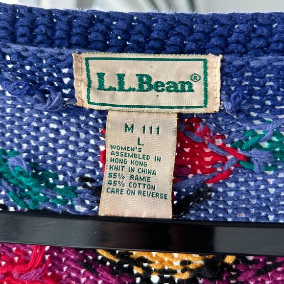 Vintage Colourful L.L. Bean Cardigan - Picture 2 of 4